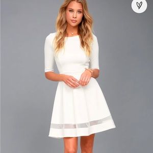 Lulu’s White Skater Dress